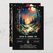 アドベンチャーアウェイツボヘミアン誕生日 招待状 (正面/裏面)