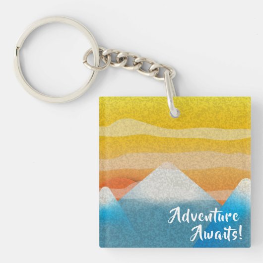 アドベンチャーアウェイツマウンテンサンセット キーホルダー (正面)