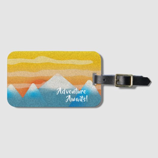 アドベンチャーアウェイツマウンテンサンセット ラゲッジタグ (正面横)
