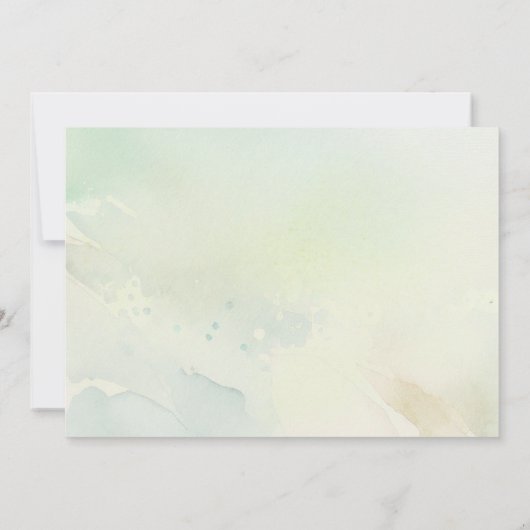 アドベンチャーアウェイツマウンテンズ自然婚約パーティ 招待状 (裏面)