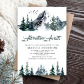 アドベンチャーアウェイツマウンテンフォレストブライダルシャワー 招待状