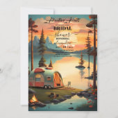 アドベンチャーアウェイツマウンテンフォレストブライダルシャワー 招待状 (正面)