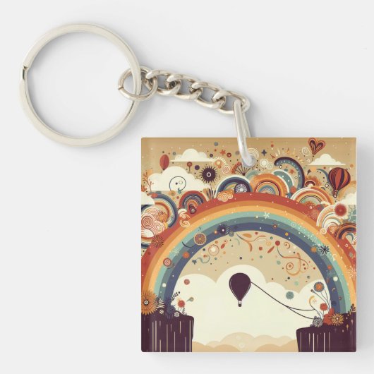 アドベンチャーアウェイツレインボー キーホルダー (正面)