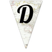 アドベンチャーアウェイツヴィンテージマップ旅行ベビーシャワー バンティングフラッグ (第2の旗)