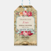 アドベンチャーアウェイツヴィンテージワールドマップバラ ギフトタグ (正面)