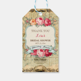 アドベンチャーアウェイツヴィンテージワールドマップバラ ギフトタグ