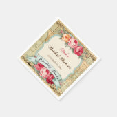 アドベンチャーアウェイツヴィンテージワールドマップバラ スタンダードカクテルナプキン (角)