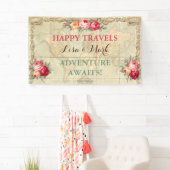 アドベンチャーアウェイツヴィンテージワールドマップバラ 横断幕 (インサイチュ)