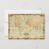 アドベンチャーアウェイツヴィンテージワールドマップバラRSVP 出欠カード (裏面)