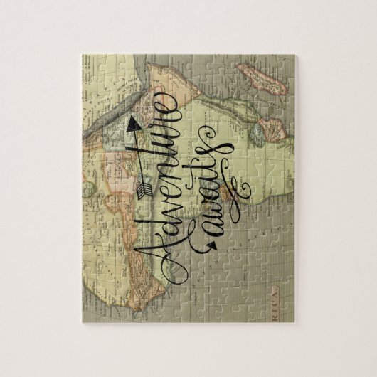 アドベンチャーアウェイツヴィンテージワールドマップ ジグソーパズル (縦)