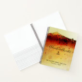 アドベンチャーアウェイツ抽象芸術ランドスケープカスタム ノートブック (内部)