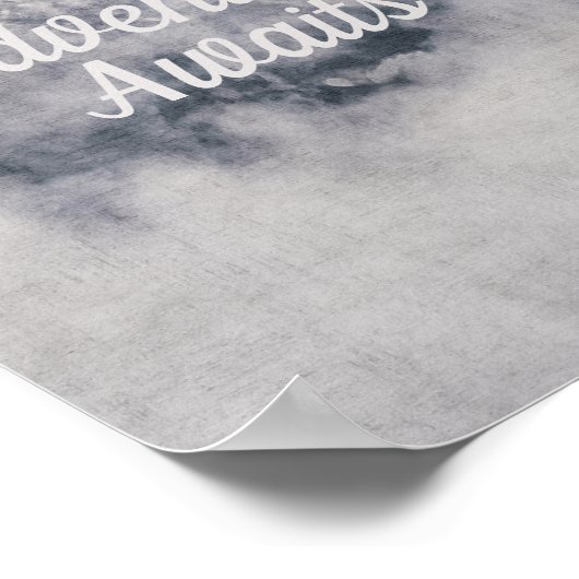 アドベンチャーアウェイツ自然ミスティマウンテン引用文 ポスター (角)