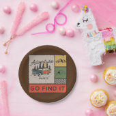 アドベンチャーアウェイツ行く見つけるレトロキャンピングトラベル ペーパープレート (パーティー)