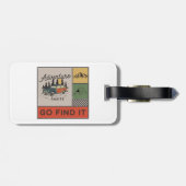 アドベンチャーアウェイツ行く見つけるレトロキャンピングトラベル ラゲッジタグ (裏面横)