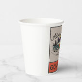 アドベンチャーアウェイツ行く見つけるレトロキャンピングトラベル 紙コップ (右)