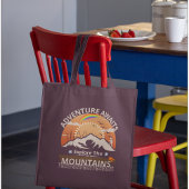 "アドベンチャーアウェイツ – 山々を探索"デザイン トートバッグ