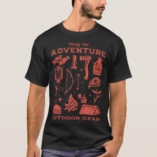 アドベンチャーアウトドアギアキャンピングエレメンツ Tシャツ