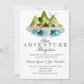 アドベンチャーアウトドアマウンテン結婚式招待状 招待状 (正面)