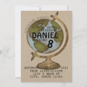 アドベンチャーアエイト誕生日 招待状 (正面)