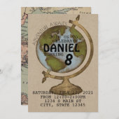 アドベンチャーアエイト誕生日 招待状 (正面/裏面)