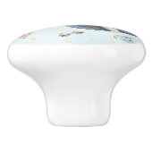 アドベンチャーアビエーションキュートベアーブルー飛行機 セラミックノブ (側面)