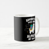 アドベンチャーアルパカマイバッグ旅行旅行 コーヒーマグカップ (正面右)