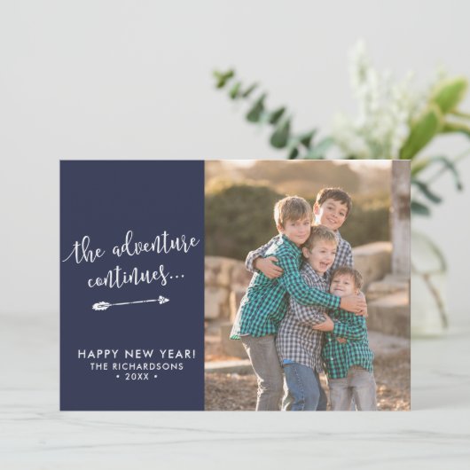 アドベンチャーアロースクリプト新年のフォトカード シーズンカード (スタンド正面)