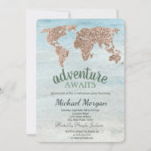 アドベンチャーアワイグリッターワールドマップリタイアメント 招待状 (正面)
