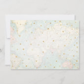 アドベンチャーアワイツベビーシャワー招待状トラベルマップ 招待状 (裏面)