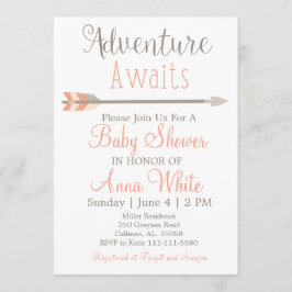 アドベンチャーアワイツベビーシャワー招待状 招待状