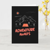 アドベンチャーアワイツレトロサマーキャンプテント カード (黄色い花)