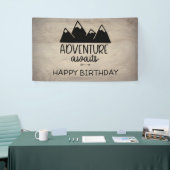 アドベンチャーアワイツ誕生日|ウッ素朴ド 横断幕 (トレードショー)