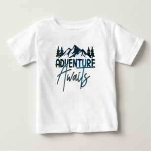 アドベンチャーアワイツ、マウンテンベビーTシャツ ベビーTシャツ