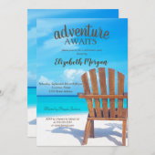 アドベンチャーアワイビーチチェアリタイアメントパーティー 招待状 (正面/裏面)