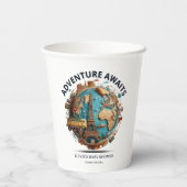 アドベンチャーアワイモダンズグローブベビーシャワー紙Cu 紙コップ (裏面)