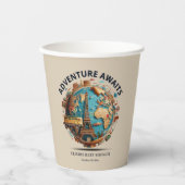 アドベンチャーアワイモダンズグローブベビーシャワー紙Cu 紙コップ (正面)