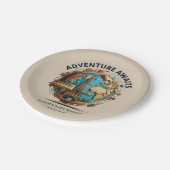 アドベンチャーアワイモダンズグローブベビーシャワー ペーパープレート (アングル)