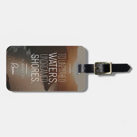 アドベンチャーアワイモダンツ引用文シェイクスピア ラゲッジタグ (正面横)