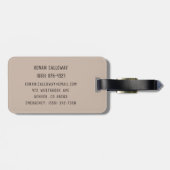 アドベンチャーアワイモダンツ引用文シェイクスピア ラゲッジタグ (裏面横)