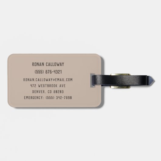 アドベンチャーアワイモダンツ引用文シェイクスピア ラゲッジタグ (裏面横)