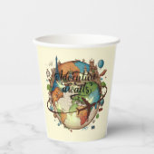 アドベンチャーアワイヴィンテージグローブベビーシャワー 紙コップ (正面)