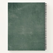 アドベンチャーアワイ素朴ズグリーンシャルボードウェディング ノートブック (裏面)