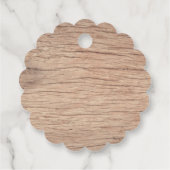 アドベンチャーアワイ素朴ズパープルフラワーベビーシャワー フェイバータグ (裏面)