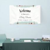 アドベンチャーアワイ素朴ズフォレストベビーシャワー 横断幕 (トレードショー)