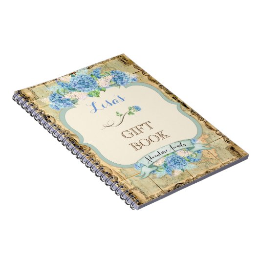 アドベンチャーアワitsヴィンテージワールドマップブルーアジサイ ノートブック (右側)