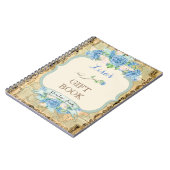 アドベンチャーアワitsヴィンテージワールドマップブルーアジサイ ノートブック (左側)