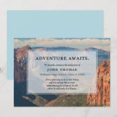 アドベンチャーアワits-Mountain、卒業発表 招待状 (正面/裏面)