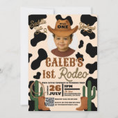 アドベンチャーインザウェストワイルド1 ONE 1st Rodeoパーティー 招待状 (正面)