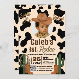 アドベンチャーインザウェストワイルド1 ONE 1st Rodeoパーティー 招待状