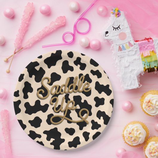 アドベンチャーインザワイルドウエストロデオ誕生日 ペーパープレート (パーティー)